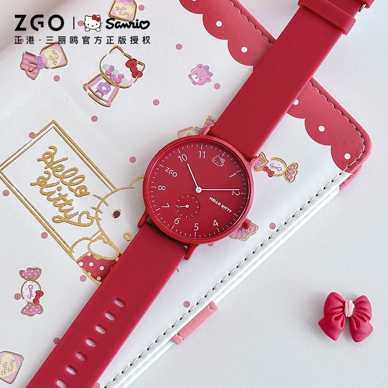 Sanrio Watch 2025 Caixa de Presente Grátis Estudante Casal Relógio Moda Relógio de Quartzo Presente de Aniversário