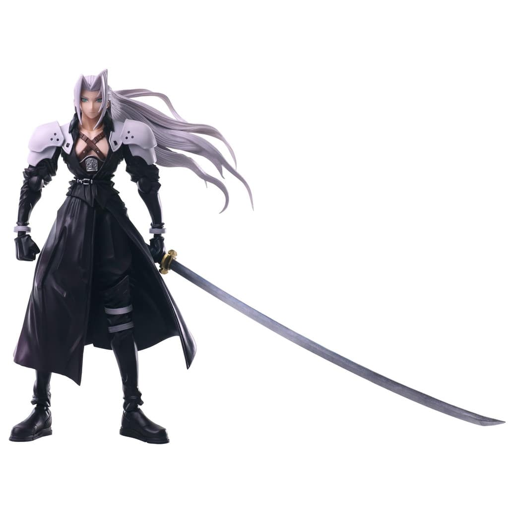 Final Fantasy VII Bring Arts Sephiroth figura articulada em PVC pintada