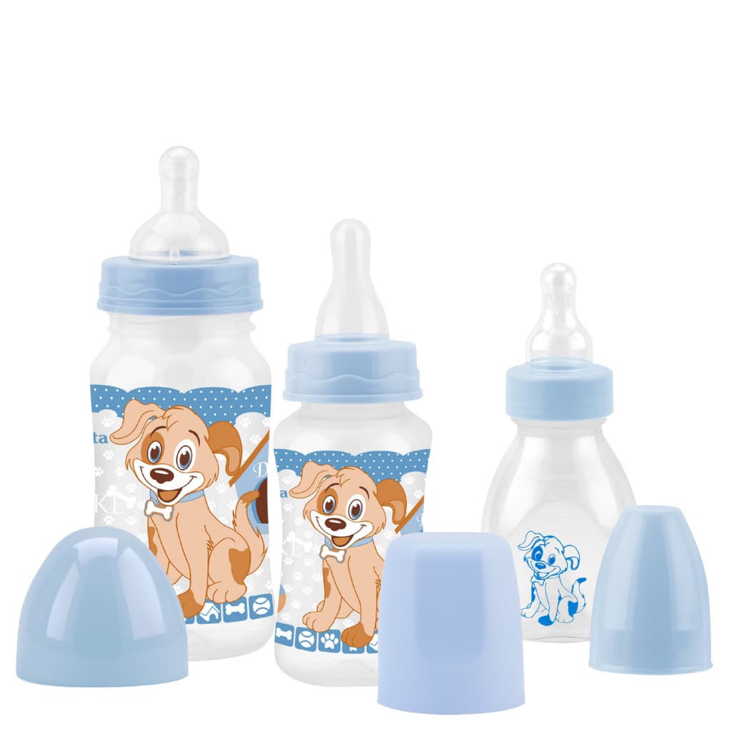 Kit 3 Mamadeira Petita Bico de Silicone 270 ml 140 ml 60 ml