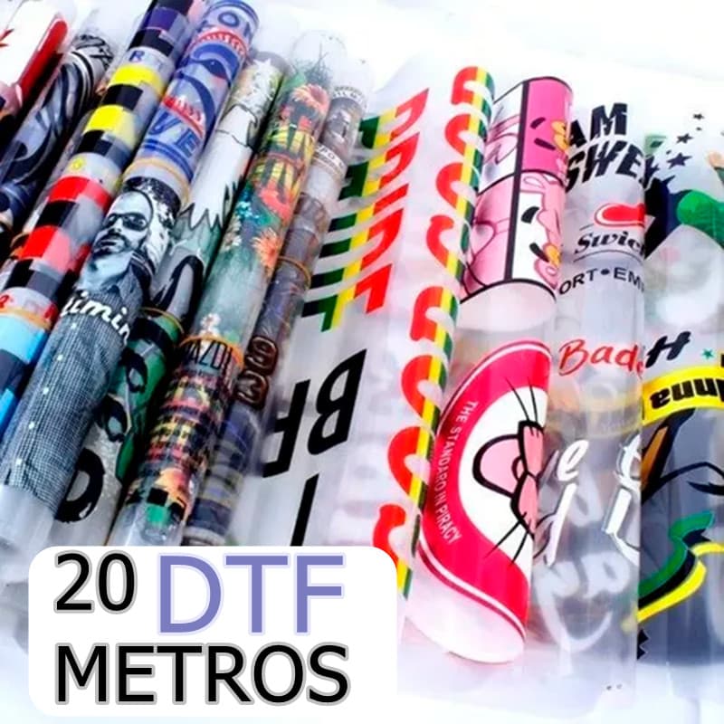 Kit com 20 metros Dtf Impressão Qualidade Para Estamparia Blusas Qualquer Tecido 1 METRO por 57 CM Envio 24h imediato