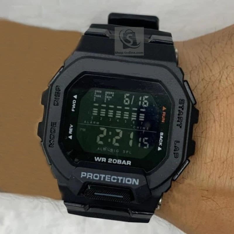 Relógio Masculino Funcional Digital Alarme Cronómetro Led Esportivo Militar Resistente à Água
