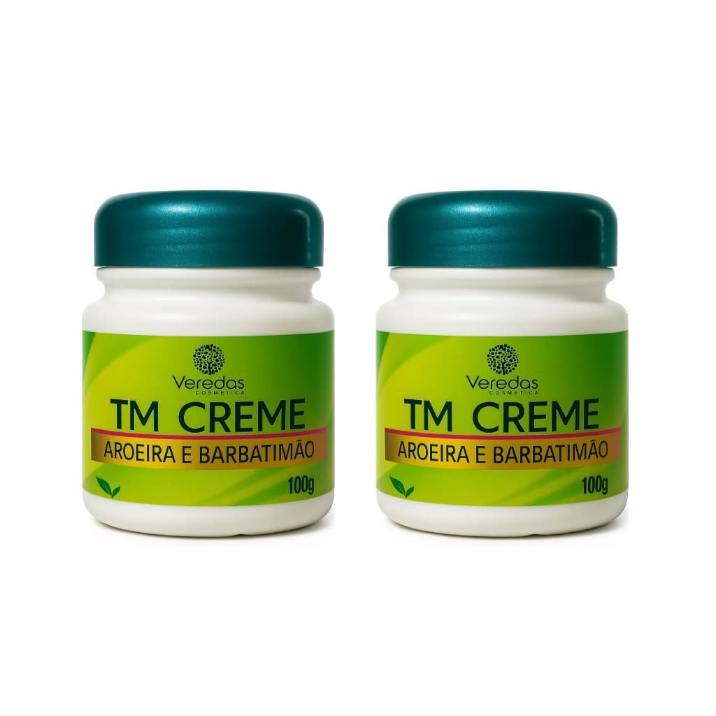 Kit 2un TM Creme Facial Aroeira e Barbatimão 100g - Veredas Cosméticos