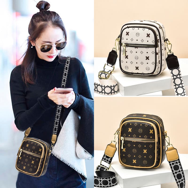 Bolsa pequena 2026 Novo estilo moderno Mini bolsa feminina multicamadas influenciadora All-Match bolsa para celular de b