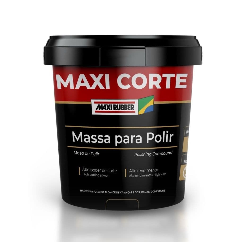 MAXI CORTE MASSA POLIR BASE AGUA 500g - MAXIRUBBER