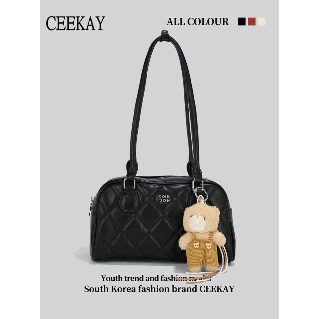 CEEEKAY Original genuíno couro do plutônio axilas saco nicho High-End saco feminino 2026 novo estilo saco de boliche
