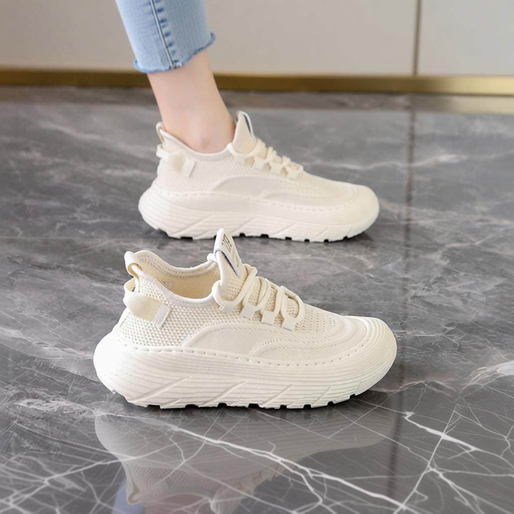 Pisando na merda sentir sapatos de coco de venda quente feminino primavera outono pequeno respirável tênis de sola macia