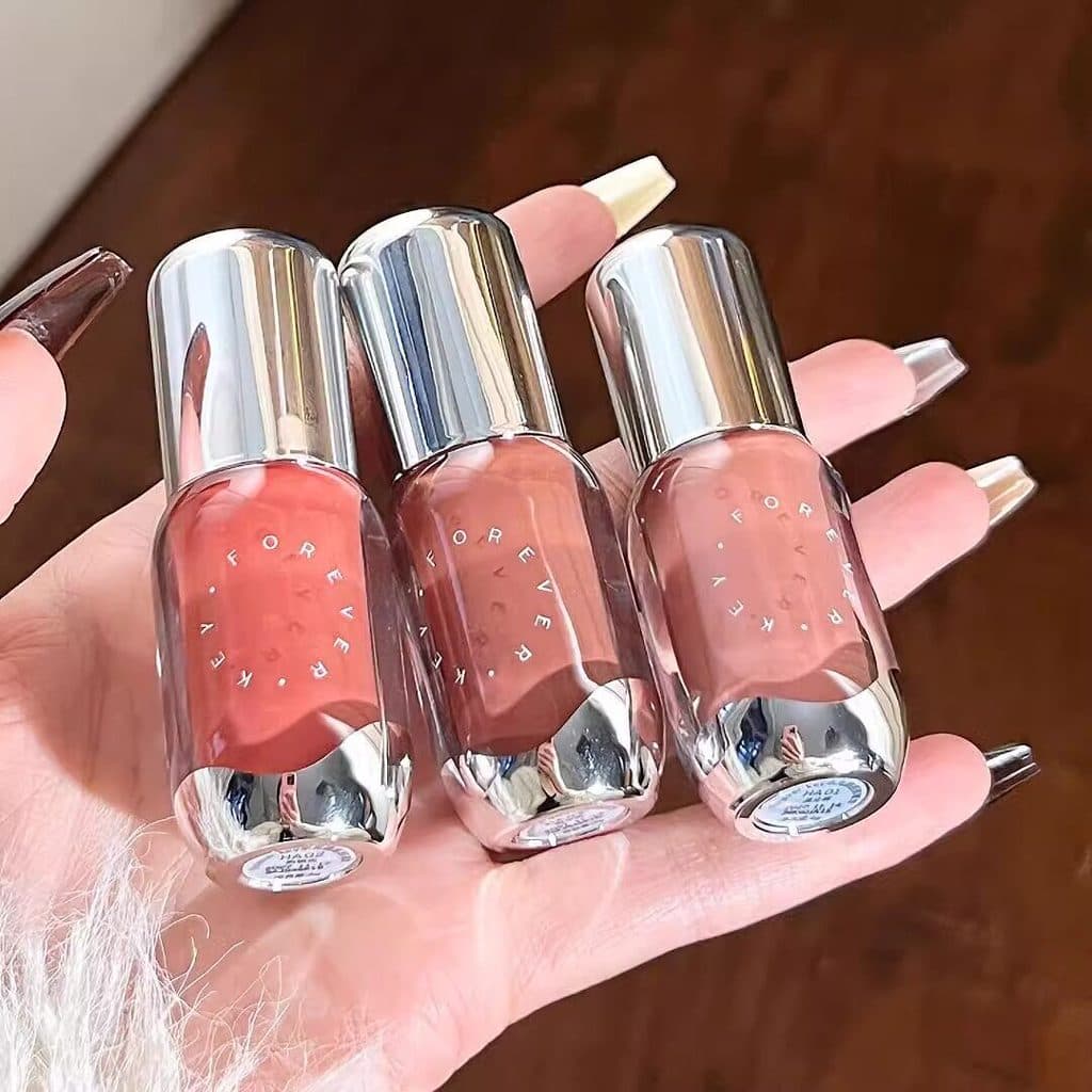 Para semprekey brilho labial batom brilho labial cor Nude espelho brilho de água essência labial produto genuíno