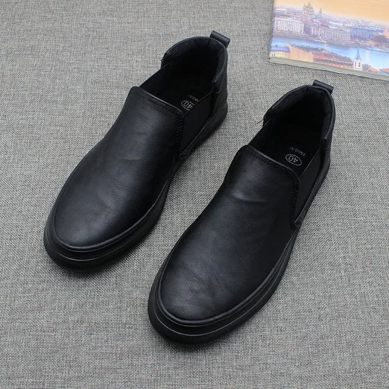 Mi sapatos masculinos de cano médio novo estilo primavera outono capa de um Pedal pé preguiçoso Casual versão coreana tê