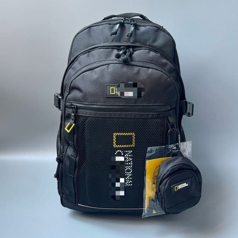 Qionghai City Wuqiao Comercial Co., Ltd. [Conjunto de 4 peças] Nação genuína * Geograp * Mochila National Geographic Bol