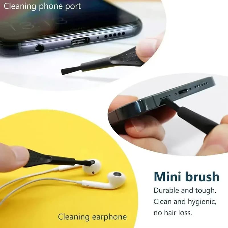 Conjunto De 14 Peças De Kit De Limpeza De Interface De Carregamento De Celular , Ferramenta Teclado De Computador