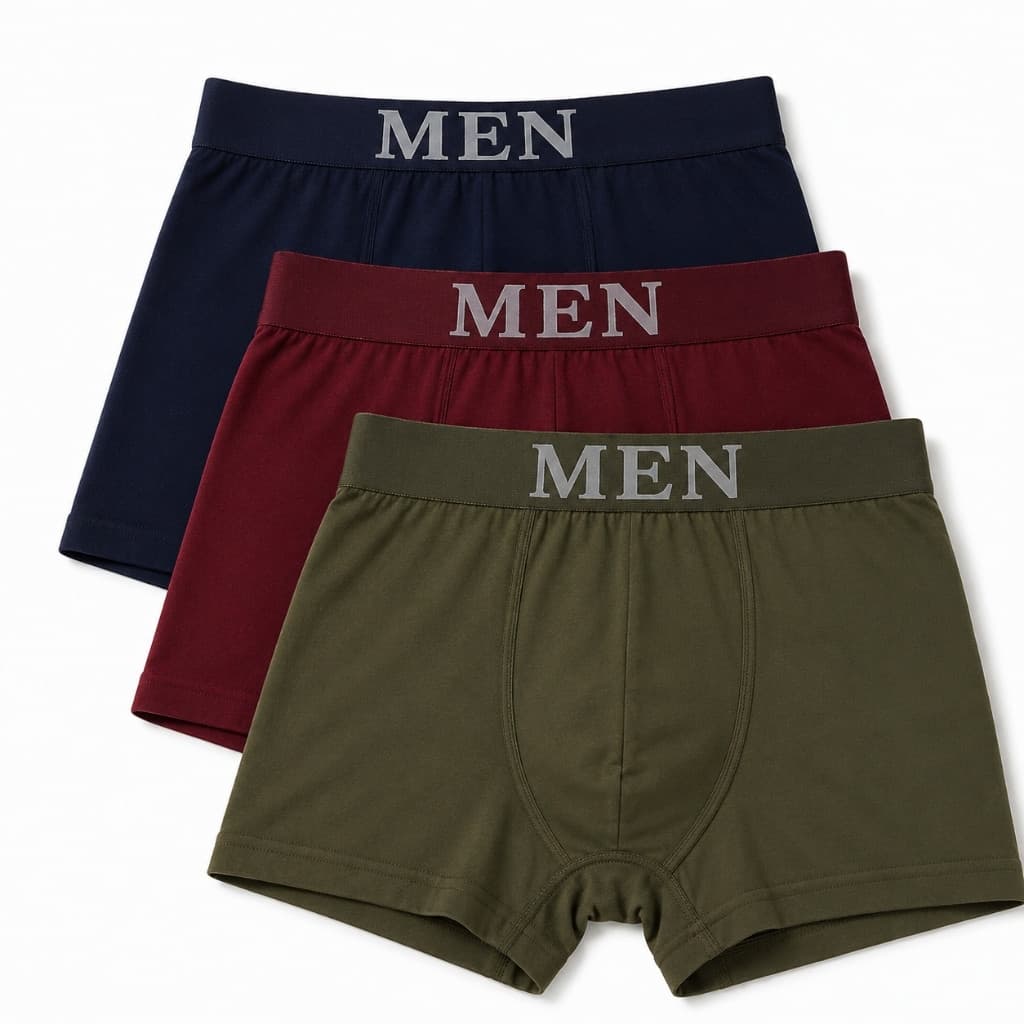 Kit 3 Cuecas Box Alta Elasticidade cuecas boxer Toque Macio cueca Confortável kit 3 cuecas Premium.