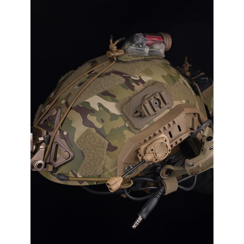 Wosoport Universal capacete tático luz adaptador de instalação Velcro instalação capacete adaptador instalação lanterna