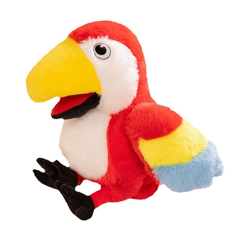 Pássaro Pavão Flamingo Mão Fantoche Brinquedo De Pelúcia , Boneca Papagaio Para Jardim De Infância Pai-Filho Contar Hist