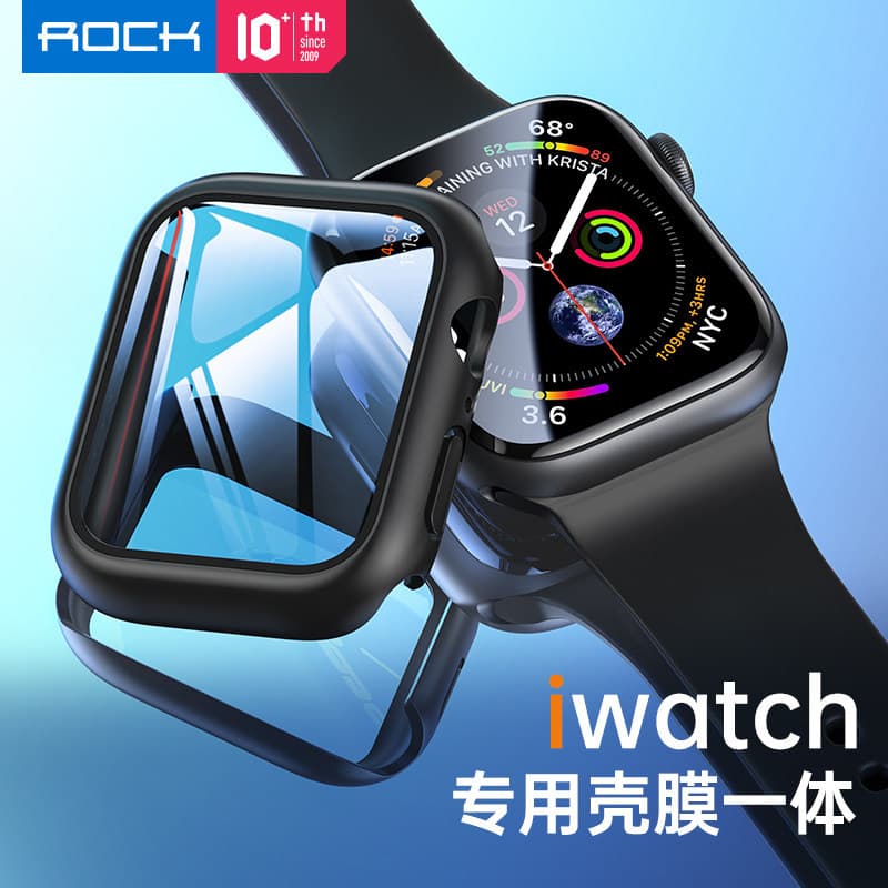ROCK Adequado para Apple Watch iwatch Capas protetoras Filme temperado Anti-poeira Capa de tela cheia Filme resistente a