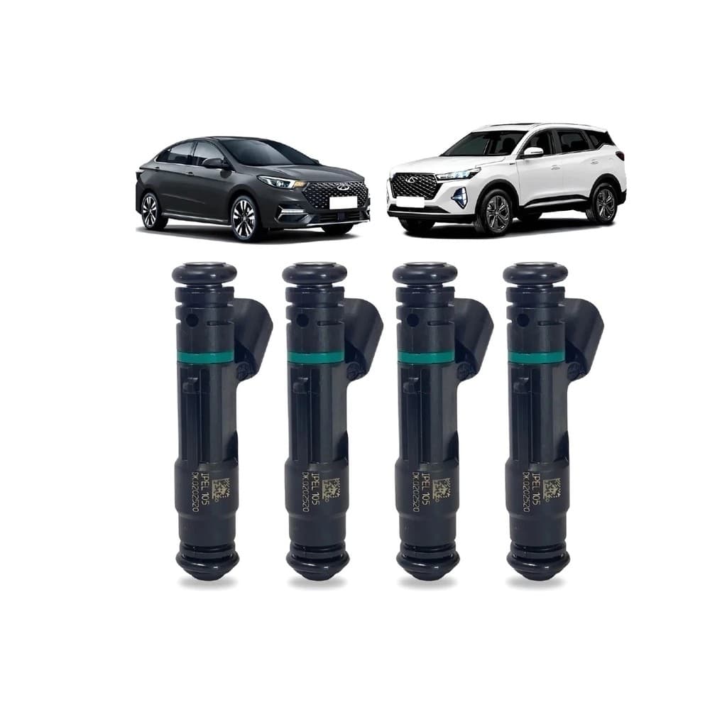 kit com 4 Bicos Injetores Chery Arizzo 5 Tiggo 7x Cielo Ipel105