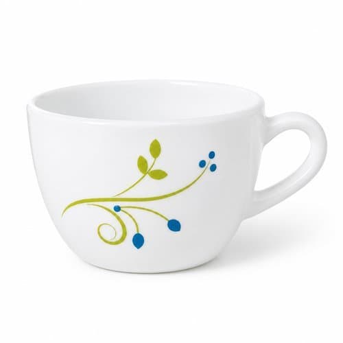 Conjunto Xícaras Café Porcelana Branc 130ml 6 Unidades Elegância Durabilidade charme e leveza a mesa