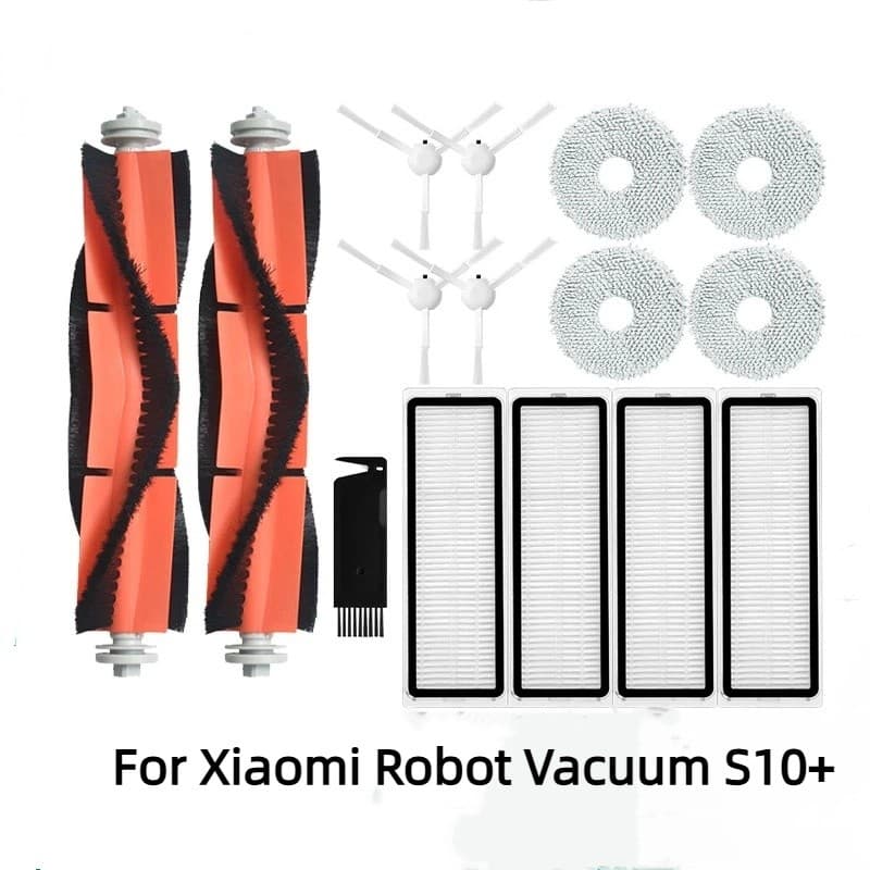 Para Xiaomi Robot Vacuum Robô Vácuo S10 + Acessórios De Substituição Principal Escova Lateral Filtro Esfregão