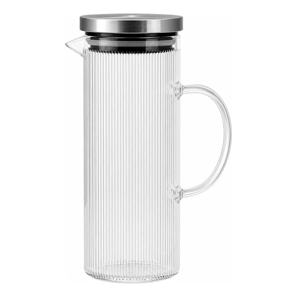Jarra Vista Home Sabrina Vidro Borossilicato Premium 1,5L Água Suco Chá Gelado Mesa Posta