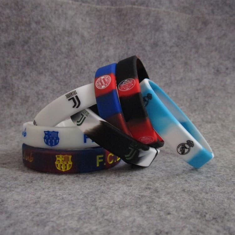 Pulseira Esportiva De Silicone Com Estampas De Equipe Barcelona Liverpool Bayern Ac Juventus Real Madrid (Grande)