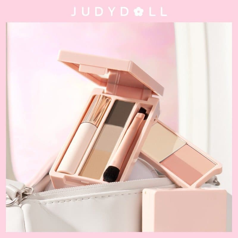 [Produtos prontos Entrega no mesmo dia] Judydoll Judydoll Palm Box Mini paleta paleta de sombras Maquiagem Paleta abrang
