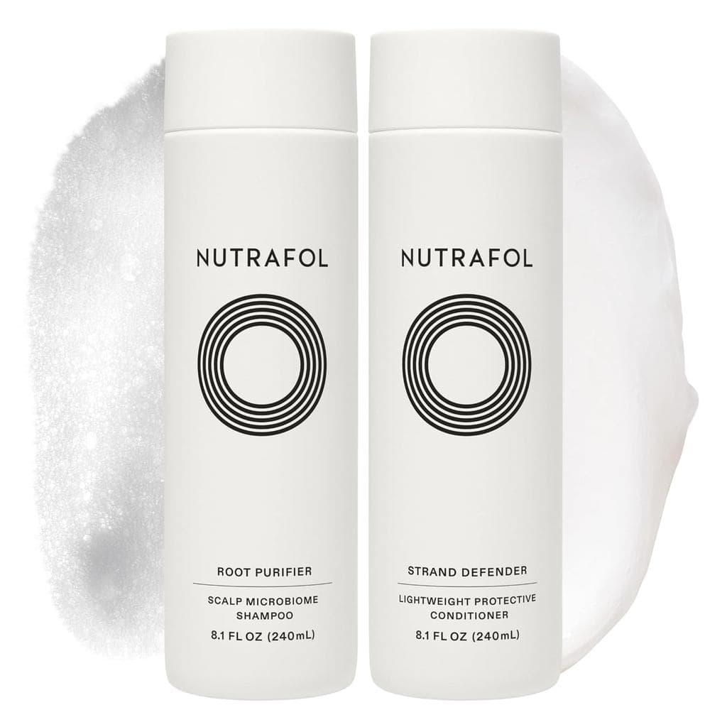 Shampoo e Condicionador Nutrafol, Limpa e Protege Cabelo e Couro Cabeludo, Melhora o Volume, a Força e a Textura do Cabe