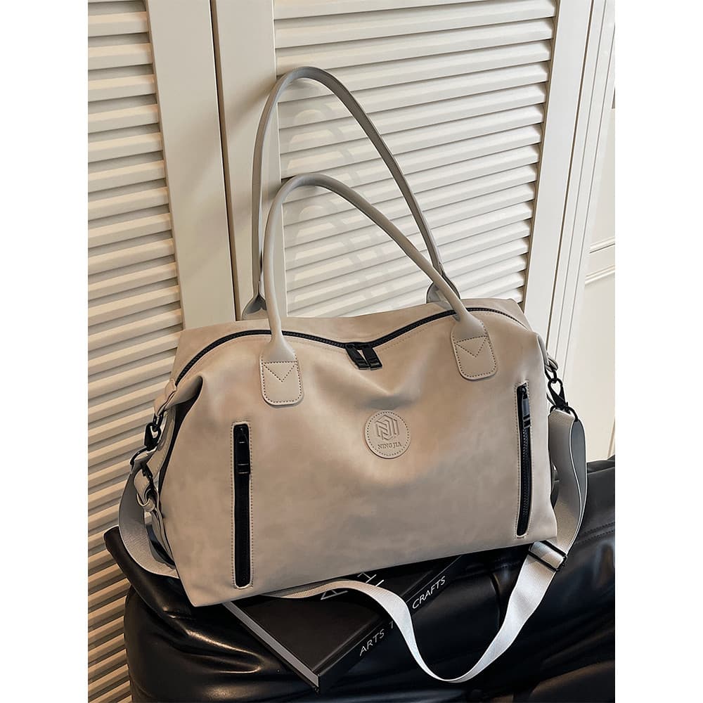 Bolsa de viagem de curta distância de grande capacidade feminina de um ombro esportes ginásio saco moda leve saco de bag