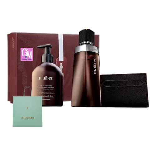 Kit Presente Masculino Perfume Malbec Tradicional Boticário