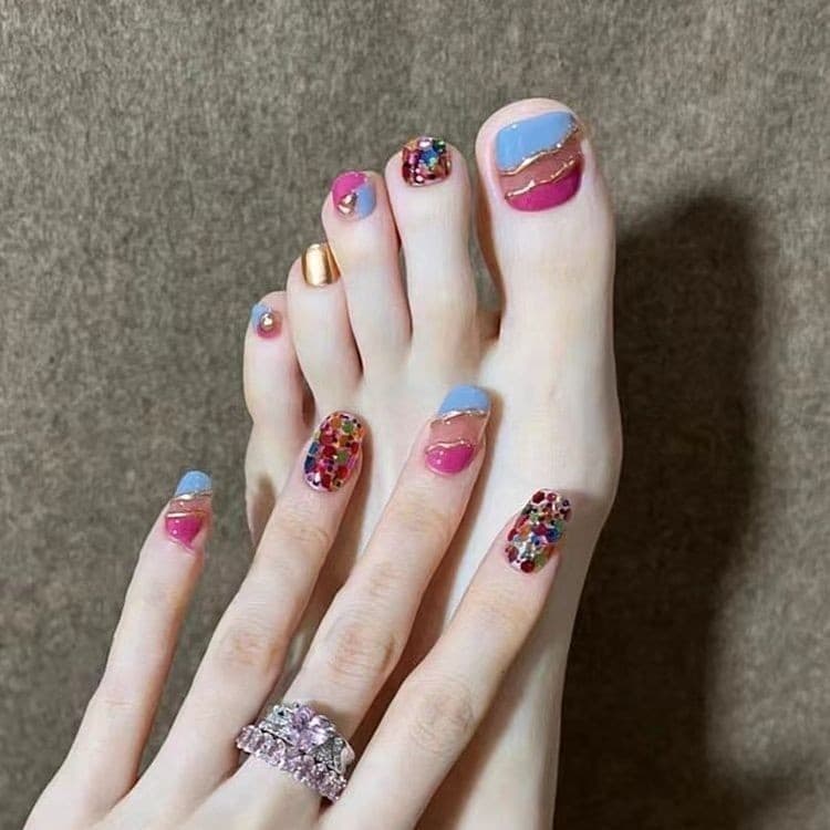 Remendo de unha clareador de unha 2024 Manicure acabada remendo de unha destacável vestível