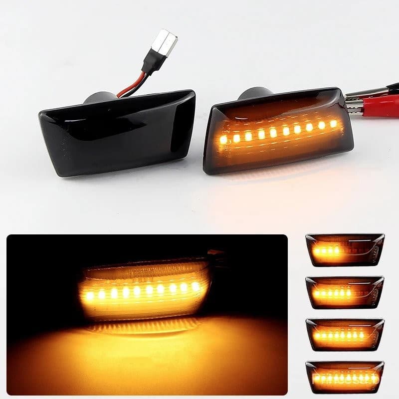 2PCS Para Chevrolet Cruze Orlando Vectra Zafira Luz de Sinalização Lateral LED Dinâmica Sequencial 2XJM