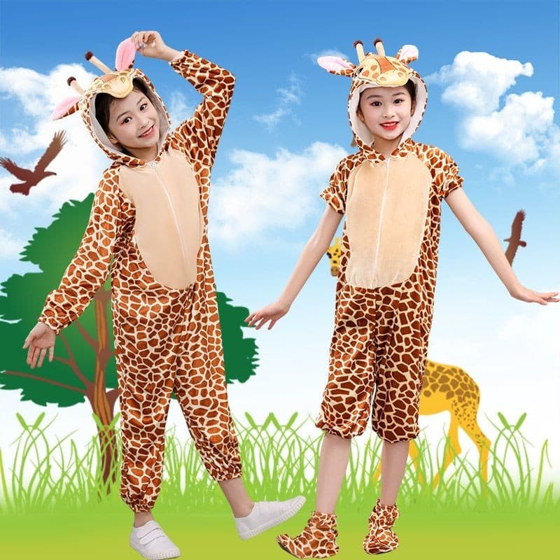 Fantasia de Animal pequeno fantasia infantil tigre leão elefante girafa canguru urso marrom fantasia de raposa