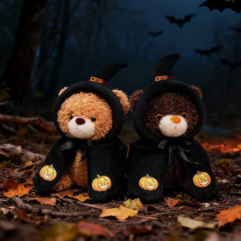 Desenhos animados Halloween urso de pelúcia boneca brinquedo de pelúcia abóbora urso abraço urso boneca reconfortante Ra