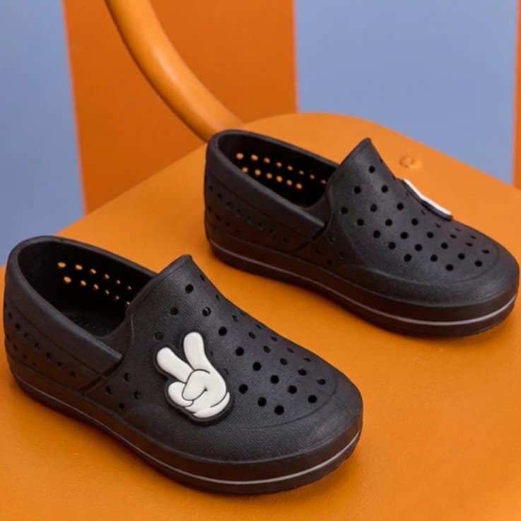 Calce Fácil Infantil Menino Slip On Confortável Fácil De Limpar