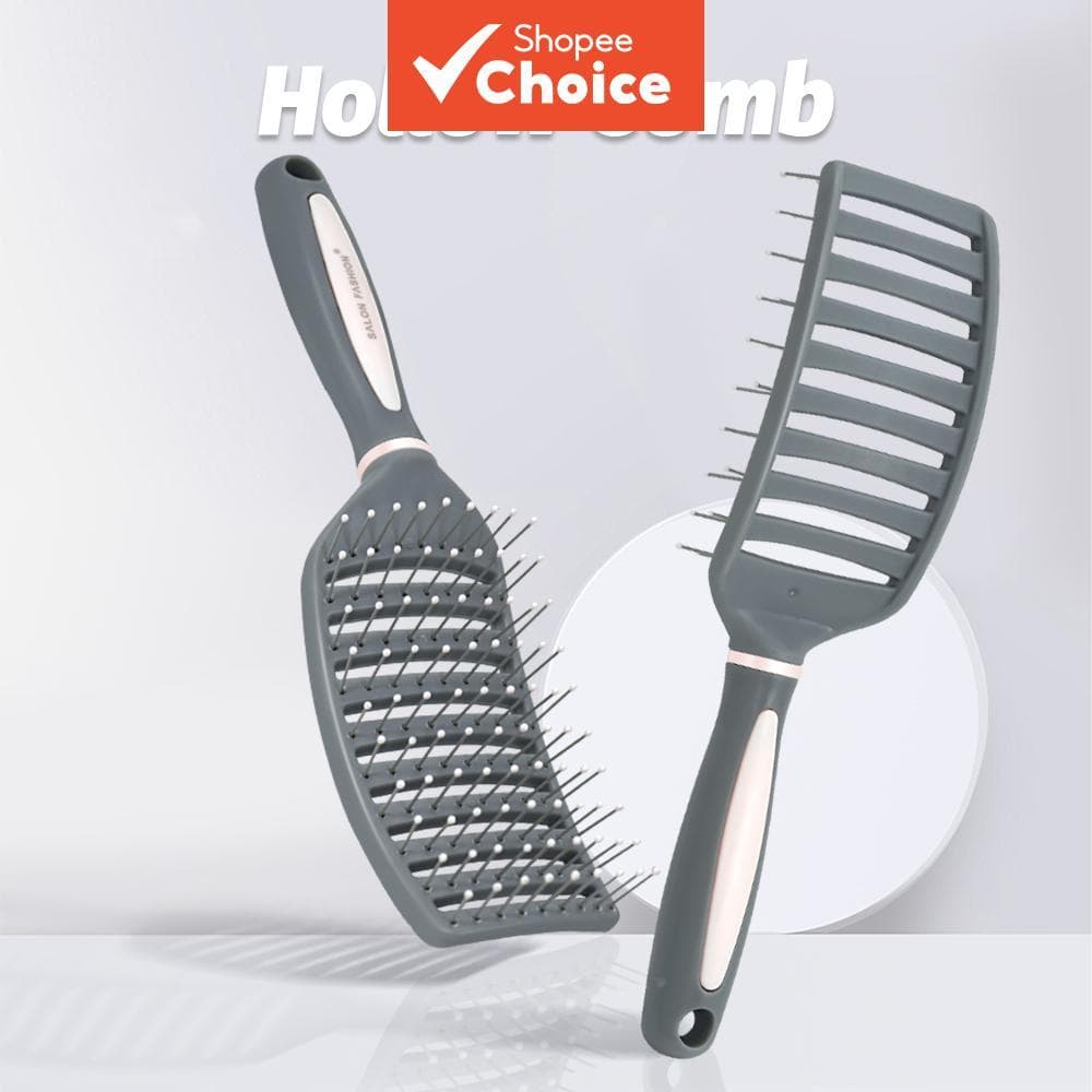 Escova De Cabelo Oca 1/2 Unidades Pente Antiestático Desembaraçador Couro Cabeludo Massagem Ferramenta De Estilo Para Mu