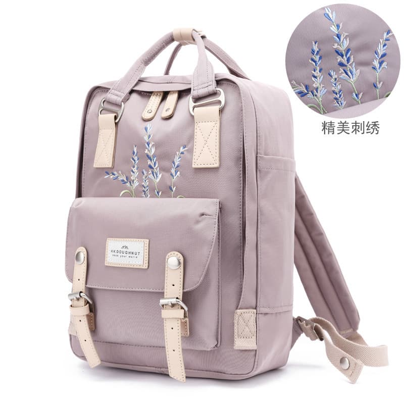 NX Donut Genuíno Donut Estudante Mochila de Viagem Bolsa de Computador Homens Mulheres Bolsa Escolar Mochila de Flores B