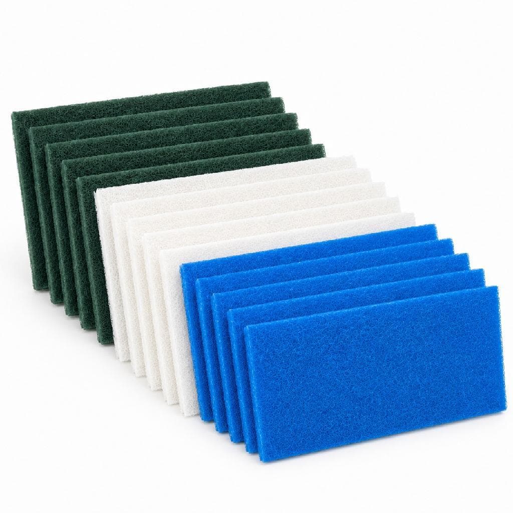 Fibra De Limpeza 5 Leve branca  5 Media azul 5 Pesada verde