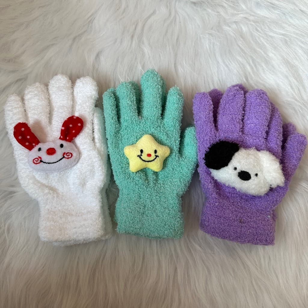Alma Melhor Amigo | Original série sonho felicidade sentimento Super quente luvas feminino dedo luvas de inverno