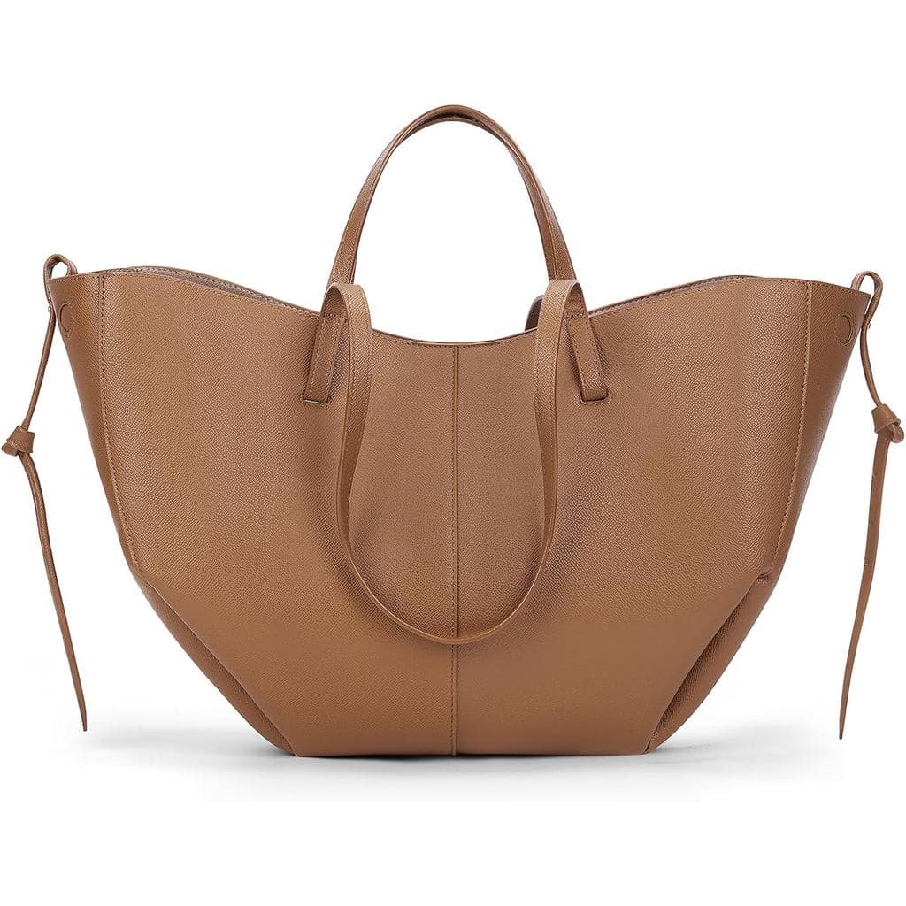 Bolsa de Trabalho Juoxeepy em Couro Sintético para Mulheres, Bolsa de Ombro Moderna com Fecho Magnético
