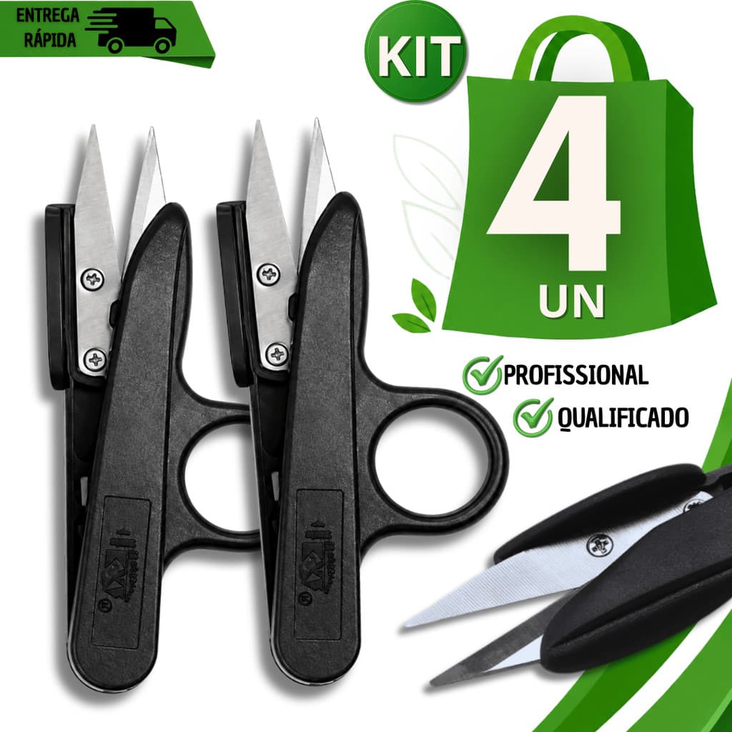 Combo Tesoura Tecelão Arremate Linha Corta Fácil Preciso Corte Costura Artesanato Bordado Eficiente