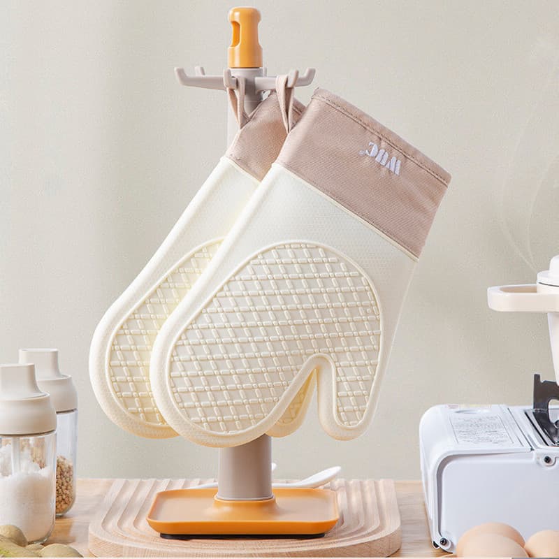 Novo ins luvas de isolamento térmico de silicone luvas de microondas resistente a altas temperaturas luvas anti-escaldan