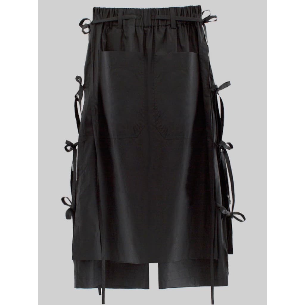 GAOSTUDIOS Calças Cortadas Desconstrução Borla Dupla Camada Streamer Design Solto Calça Casual Craig Verde Masculino