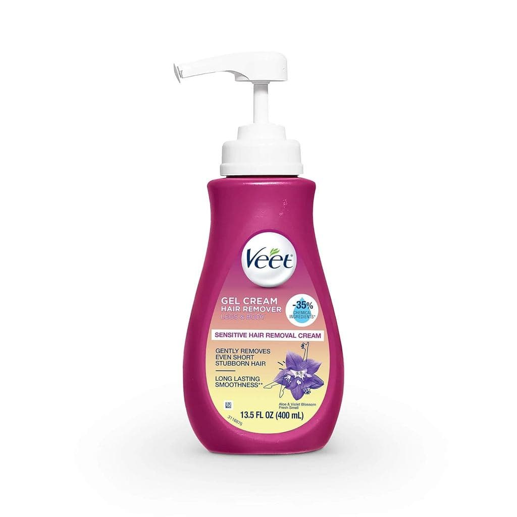 Creme Depilatório VeetGel, Fórmula Sensível, 13,5 onças (8 pacotes)