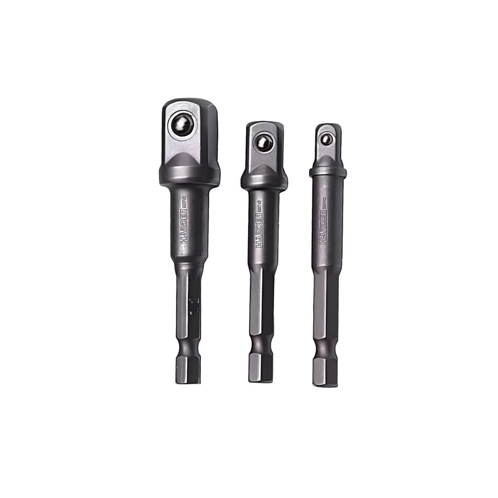 JOGO ADAPTADOR PARA SOQUETE HARDEN COM 3 PEÇAS 1/2" X 1/4" X 3/8" H-550733
