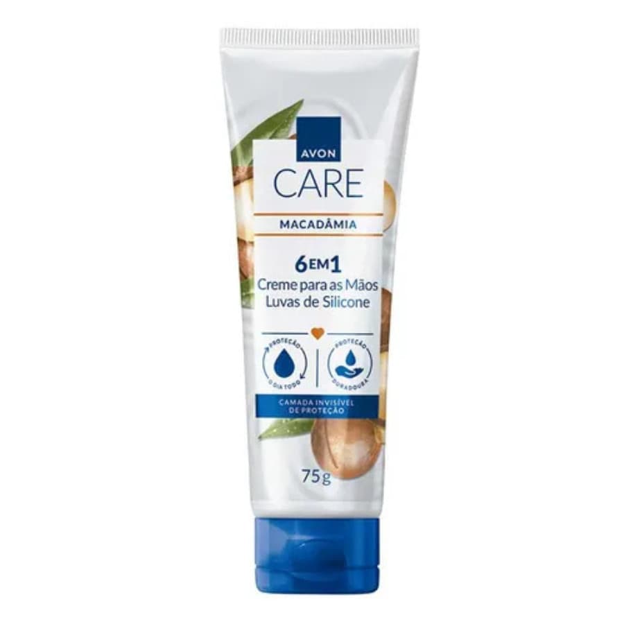 Creme Protetor Para As Mãos Luvas De Silicone Macadâmia Avon