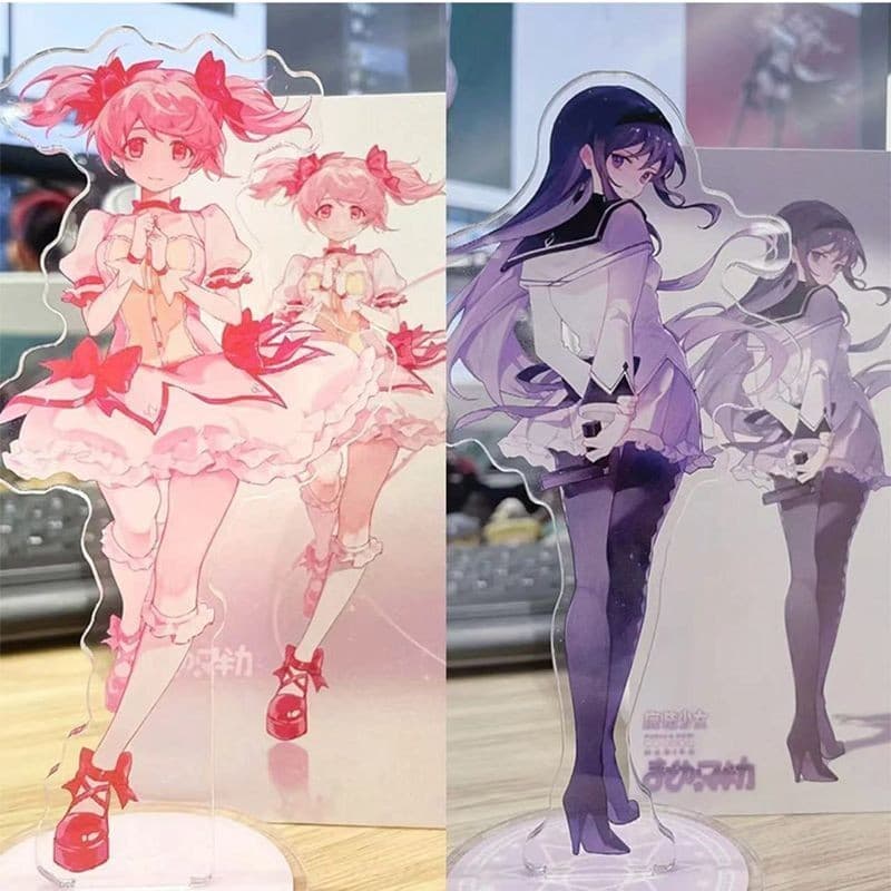 2025 Anime Puella Magi Madoka Magica Kaname Akemi Homura Acrílico Figura Suporte Modelo Brinquedos De Mesa Presente