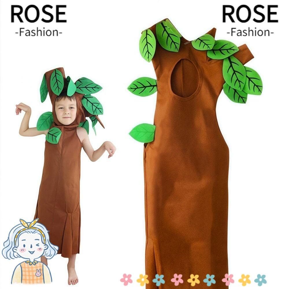 Fantasias De Cosplay ROSEGOODS , Fantasia De Árvore Estilo Infantil Realista Leve E Respirável
