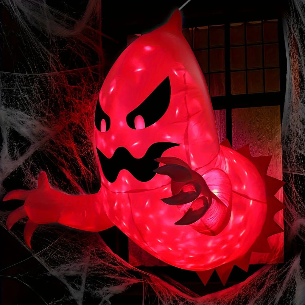 1 peça de decoração inflável de Halloween para áreas externas, fantasma de terror para festas, decoração para quintal, j