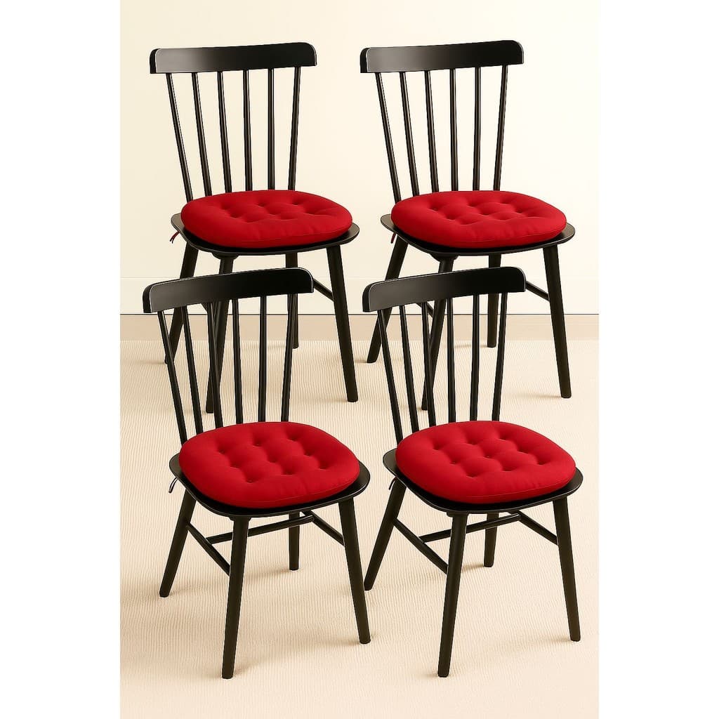 Kit 4 Futon Redonda 9 Furos Assento ou Encosto De cadeira