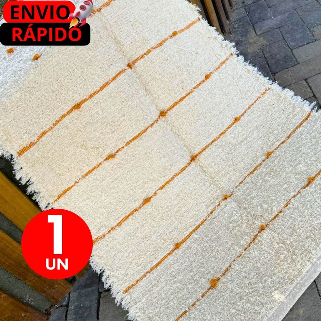 Tapete Médio Artesanal em Tear Manual Premium Conforto e Estilo  Ideal para Quartos, Corredores e Sala
