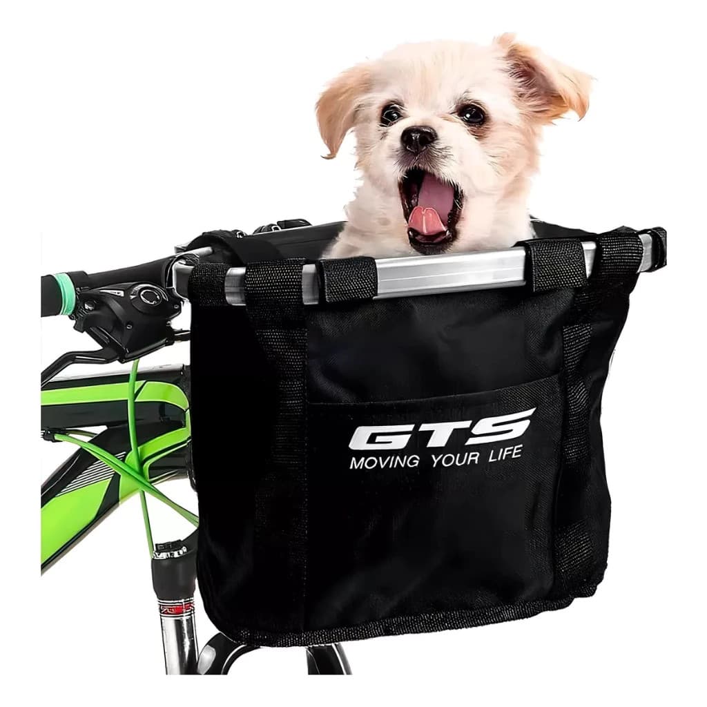 Cesta Dianteira Bicicleta Removível Para Pet Gato Cachorro Compras E Passeio Bike