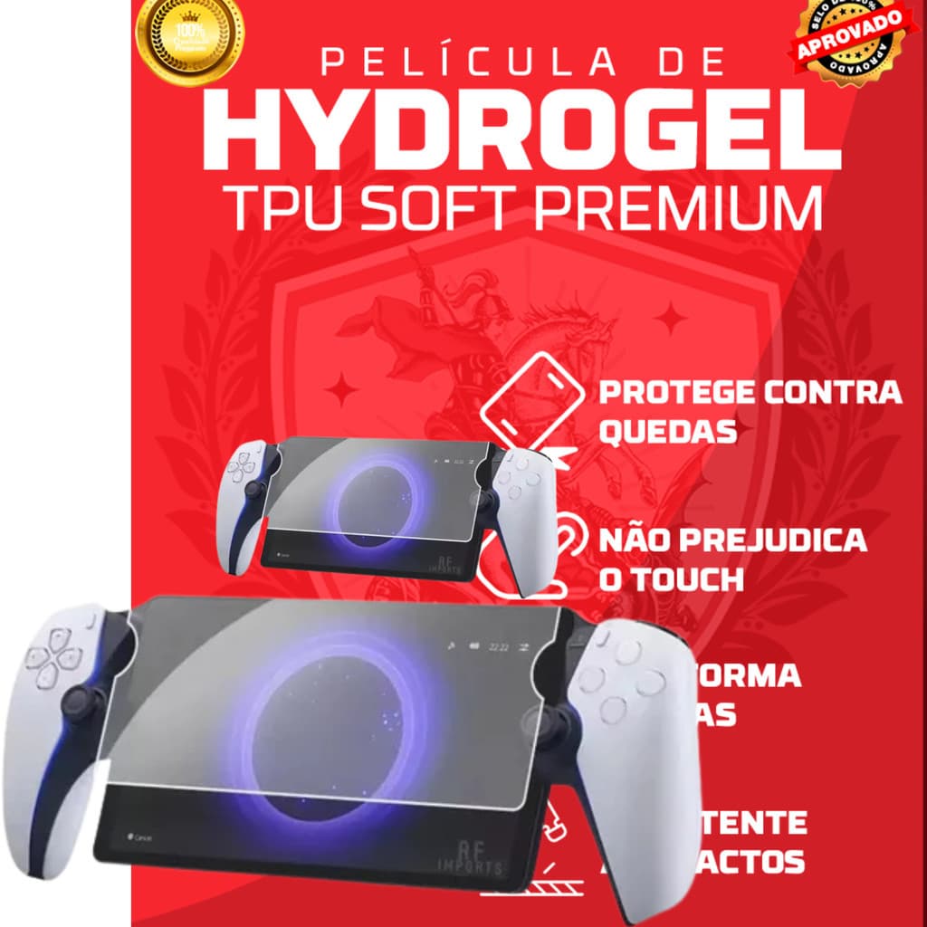 1 ou 2 Película Hidrogel Gamer Hd ou Fosca p/ Playstation Portal PSP GO PS VITA 1000 2000 PSP 100 3000 Todos os modelos